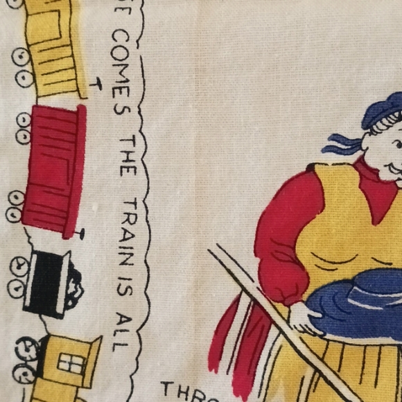 Amish Pennsylvania Dutch Tea Towel Vintage Kitchen - Picture 4 of 4